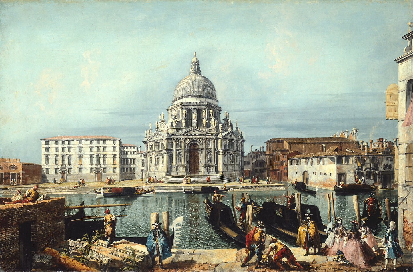 The Church of Santa Maria della Salute, Venice -  Michele Marieschi,  Poster Print Wall Art