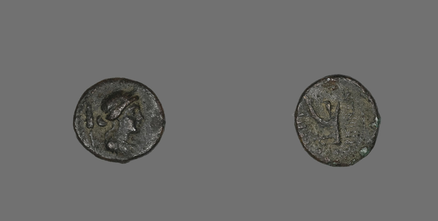 Hexas (Coin) Depicting the Goddess Demeter -  Greek,  Poster Print Wall Art