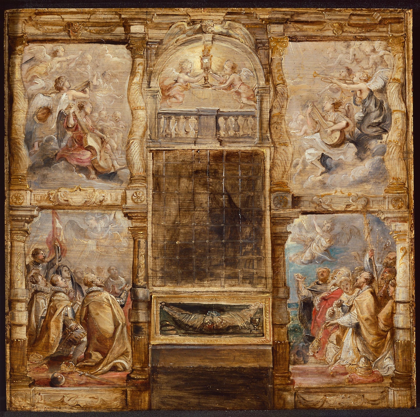 The Adoration of the Eucharist -  Peter Paul Rubens,  Poster Print Wall Art