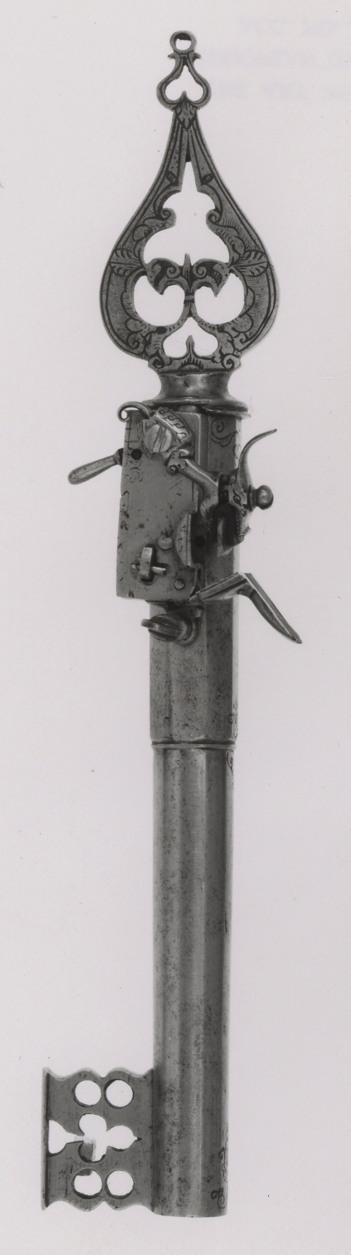 Door Key with Flintlock Pistol -  Italian,  Poster Print Wall Art