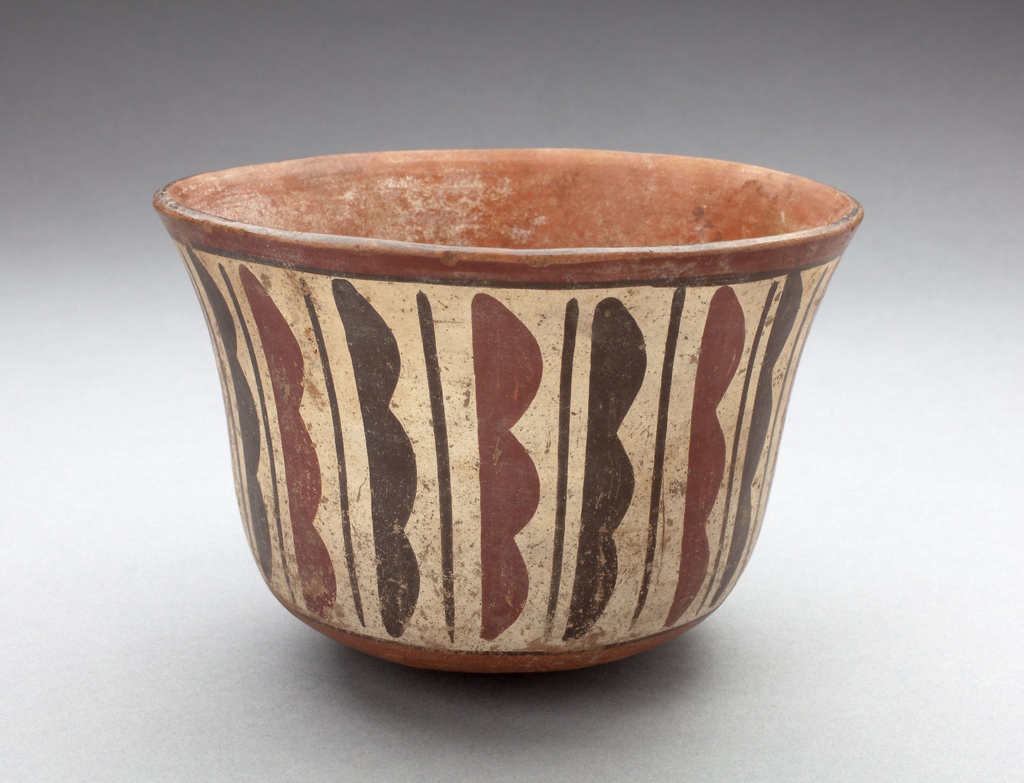 Bowl with Repeated Curved and Straight Vertical Motifs -  Nazca,  Poster Print Wall Art