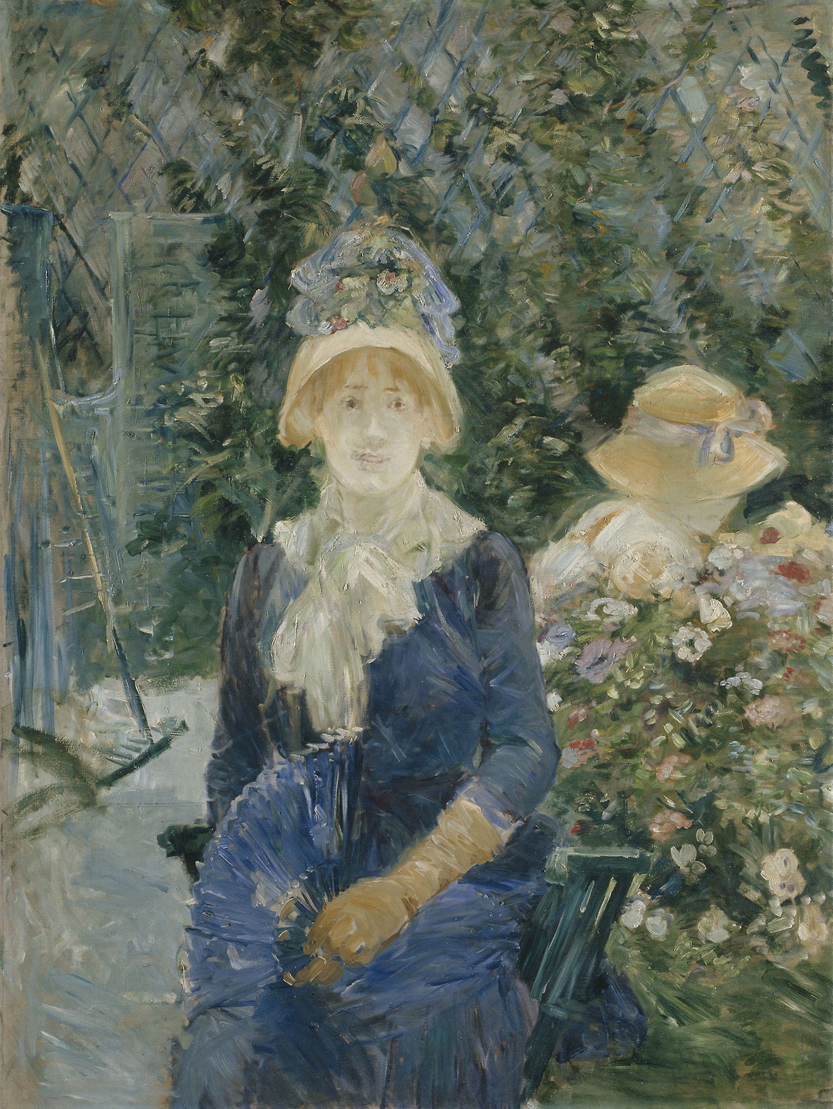 Woman in a Garden: Berthe Morisot,16x12"(A3) Poster