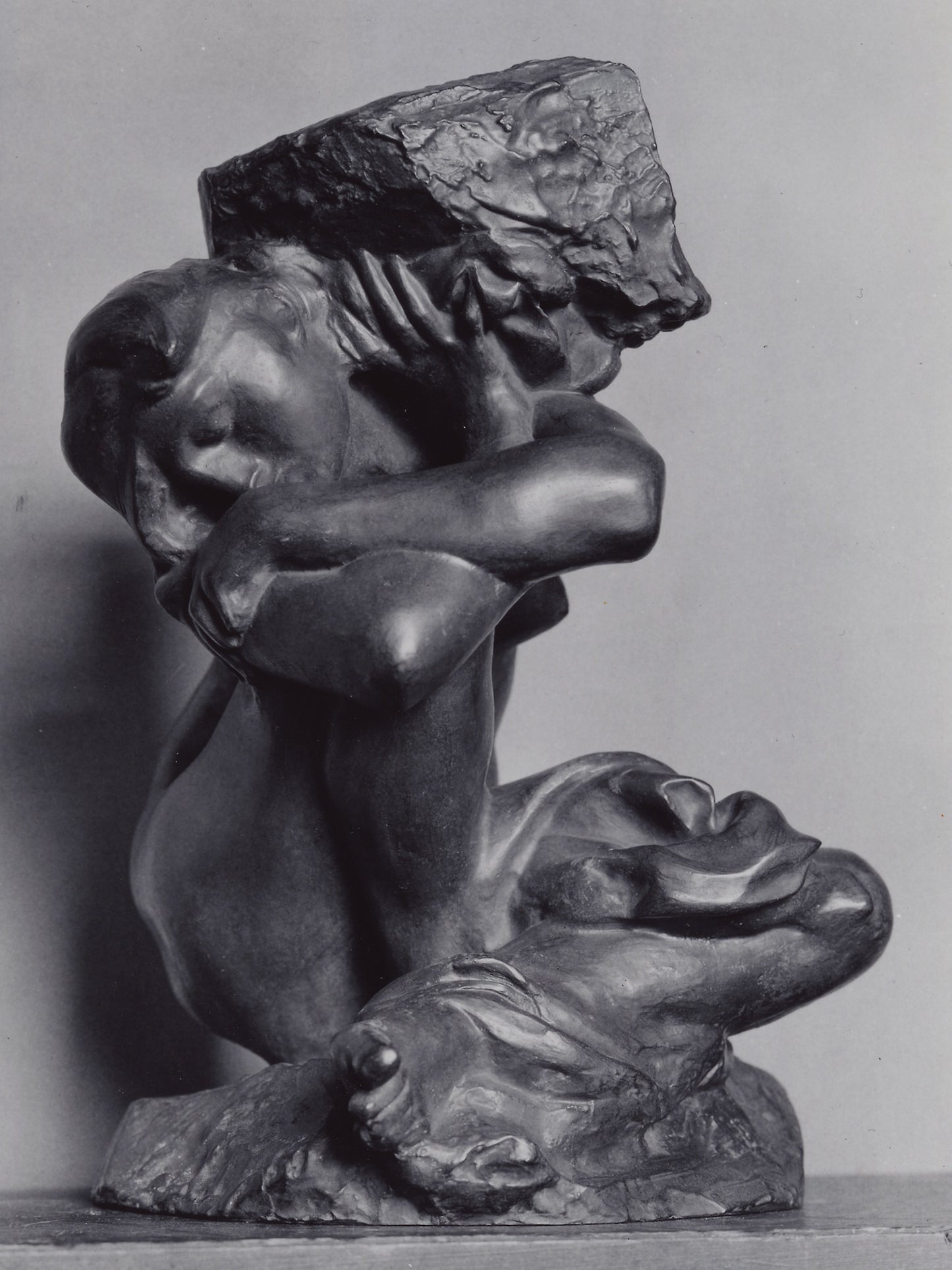 The Fallen Caryatid Carrying Her Stone -  Auguste Rodin,  Poster Print Wall Art