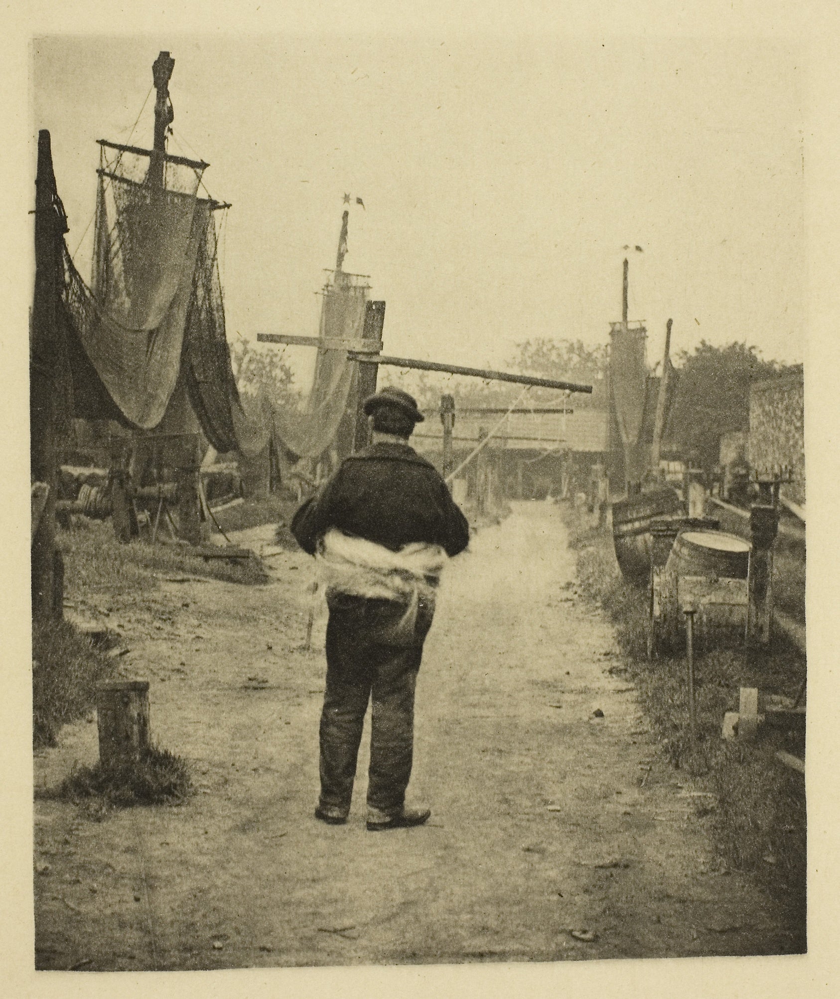 A Rope Walk: Peter Henry Emerson,16x12"(A3) Poster