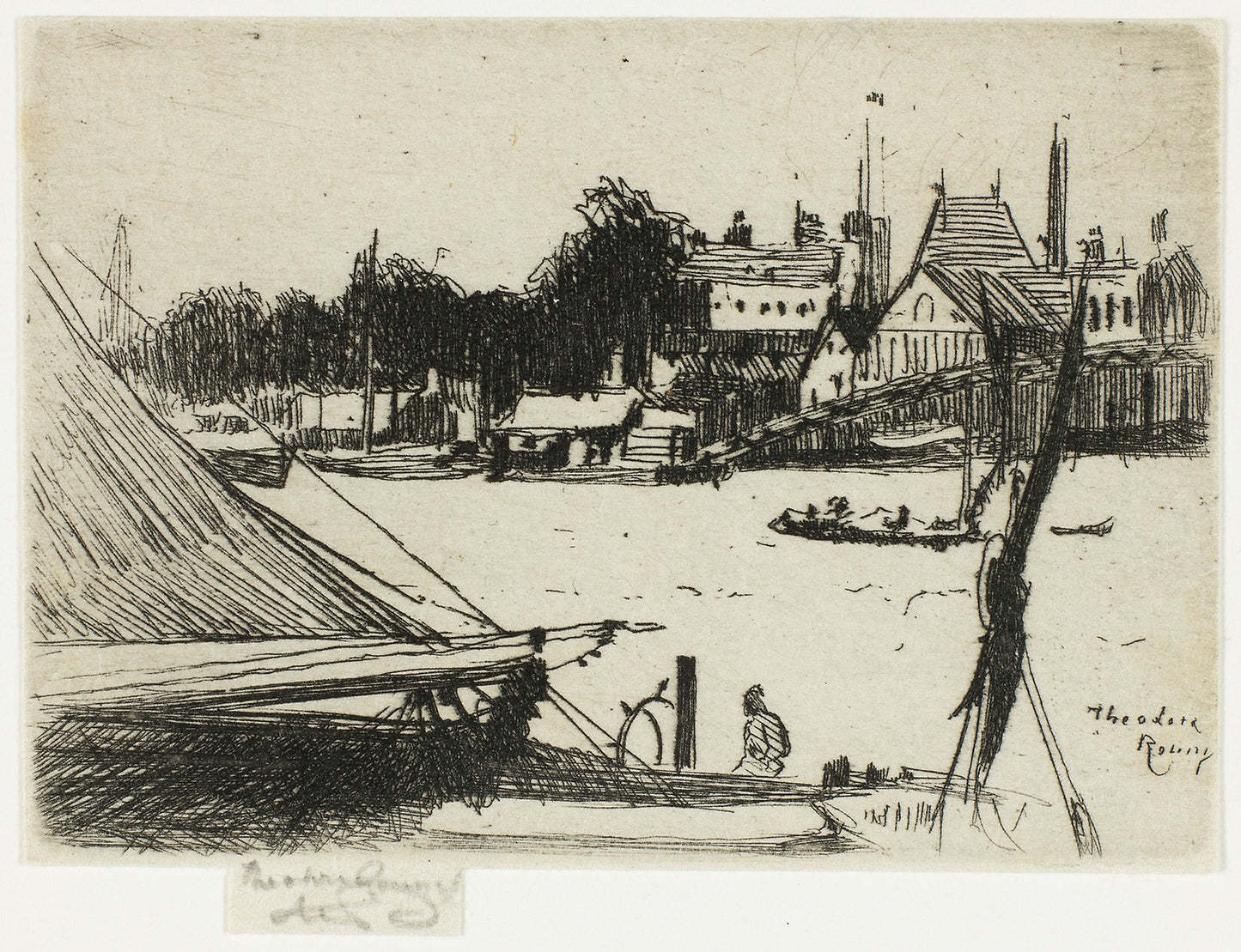 Battersea from Chelsea -  Theodore Roussel,  Poster Print Wall Art