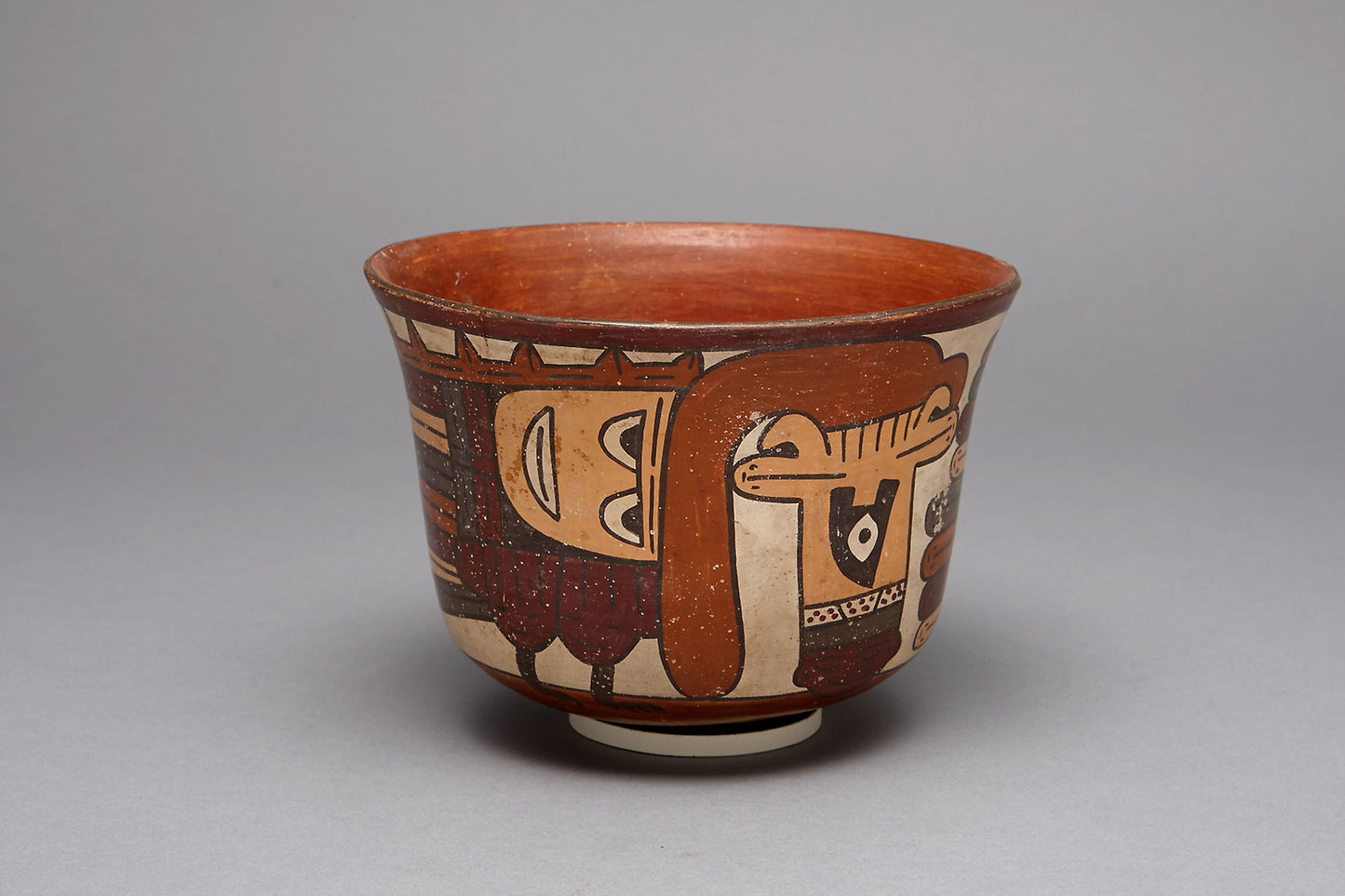 Small Cup Depicting a Costumed Ritual Performer -  Nazca,  Poster Print Wall Art