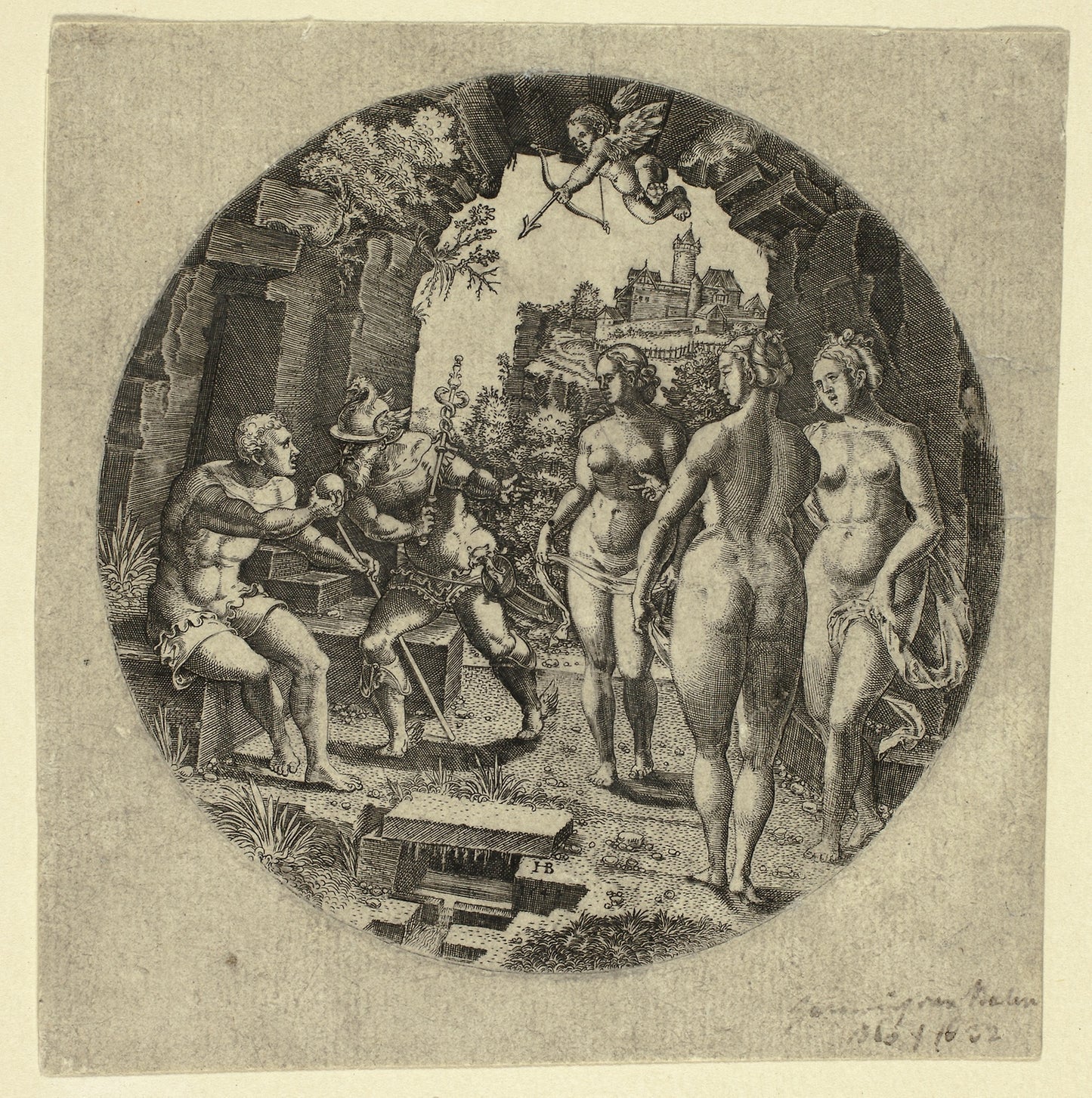 Judgment of Paris -  Hans Brosamer,  Poster Print Wall Art
