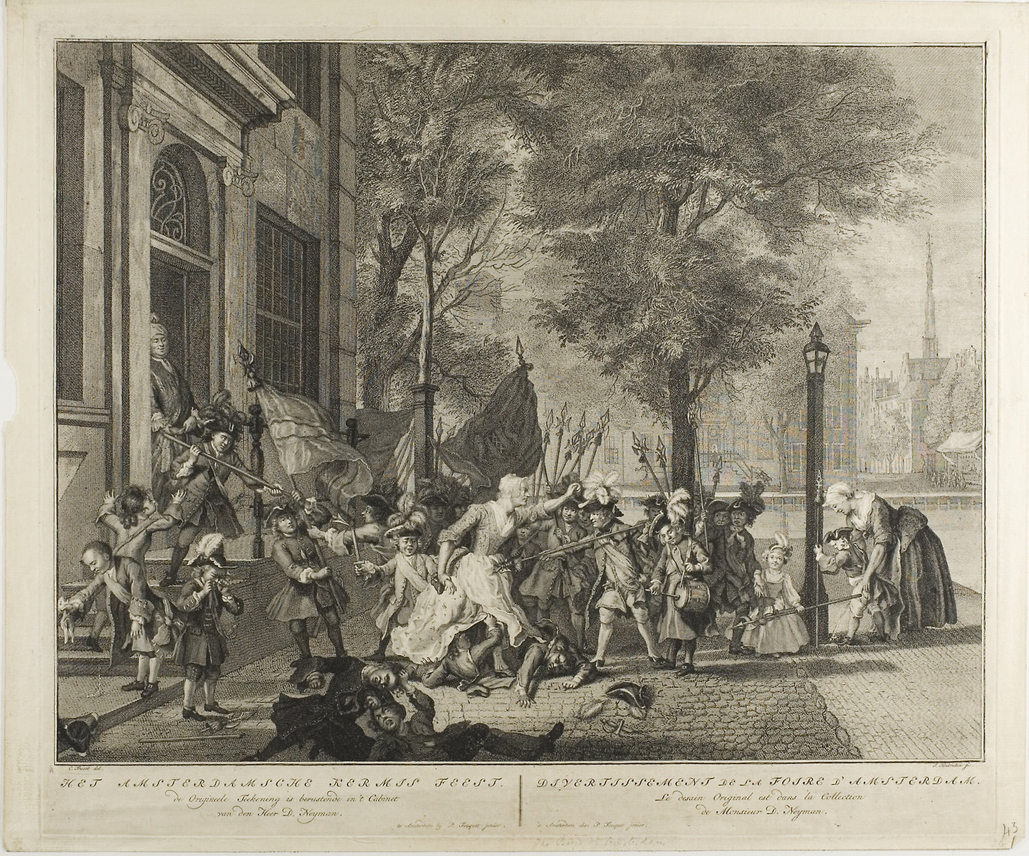 The Boys of Amsterdam -  Jacobus Houbraken (Dutch, 1698-1780),  Poster Print Wall Art