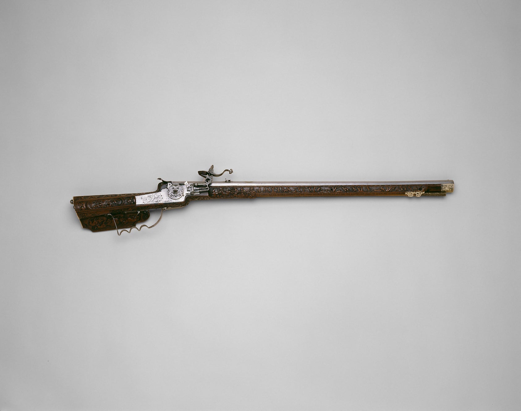 Wheellock Rifle of Emperor Leopold I: Stock: Johann Georg Maucher,16x12"(A3) Poster