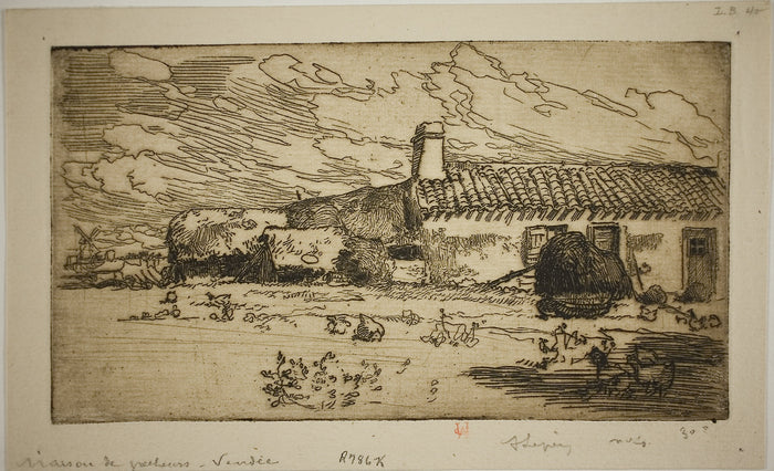 Fisher's House, St. Jean-de-Mont: Louis Auguste Lepère,16x12