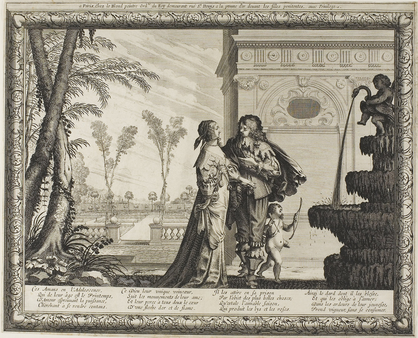 Youth, from The Four Ages of Man: Abraham Bosse, Poster Print Wall Art