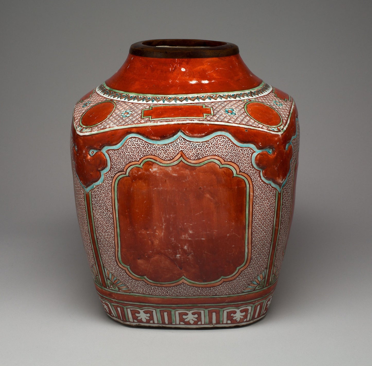 Rectangular Vessel with Truncated Neck -  China,  Poster Print Wall Art