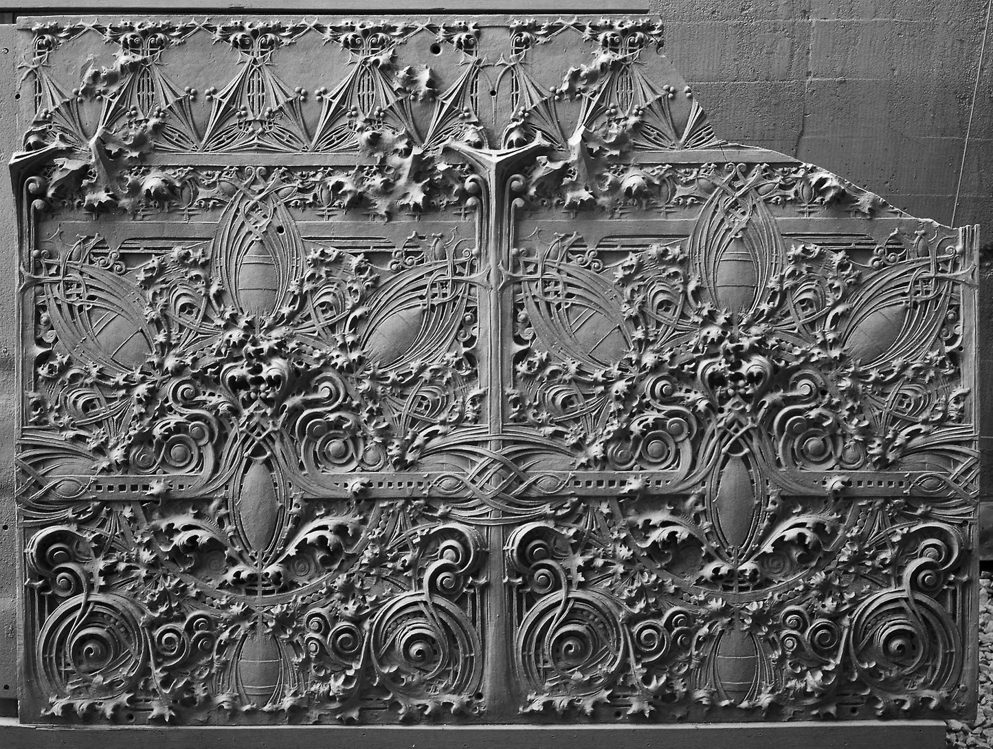 Gage Building -  Spandrel Panel from the First Floor Facade -  Louis H. Sullivan;  American, 1856-1924,  Poster Print Wall Art