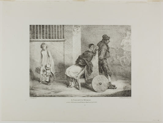 A Paraleytic Woman, plate 9 from Various Subjects Drawn from Life on Stone: Jean Louis André Théodore Géricault (French, 1791-1824),16x12"(A3) Poster