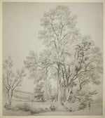 A Stand of Elm Trees (recto); A Study of East Bergholt with the Church (verso): John Constable,16x12"(A3) Poster