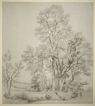 A Stand of Elm Trees (recto); A Study of East Bergholt with the Church (verso): John Constable,16x12"(A3) Poster