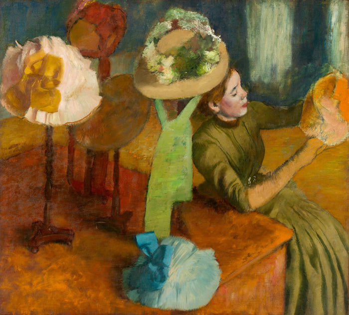 The Millinery Shop: Edgar Degas,16x12