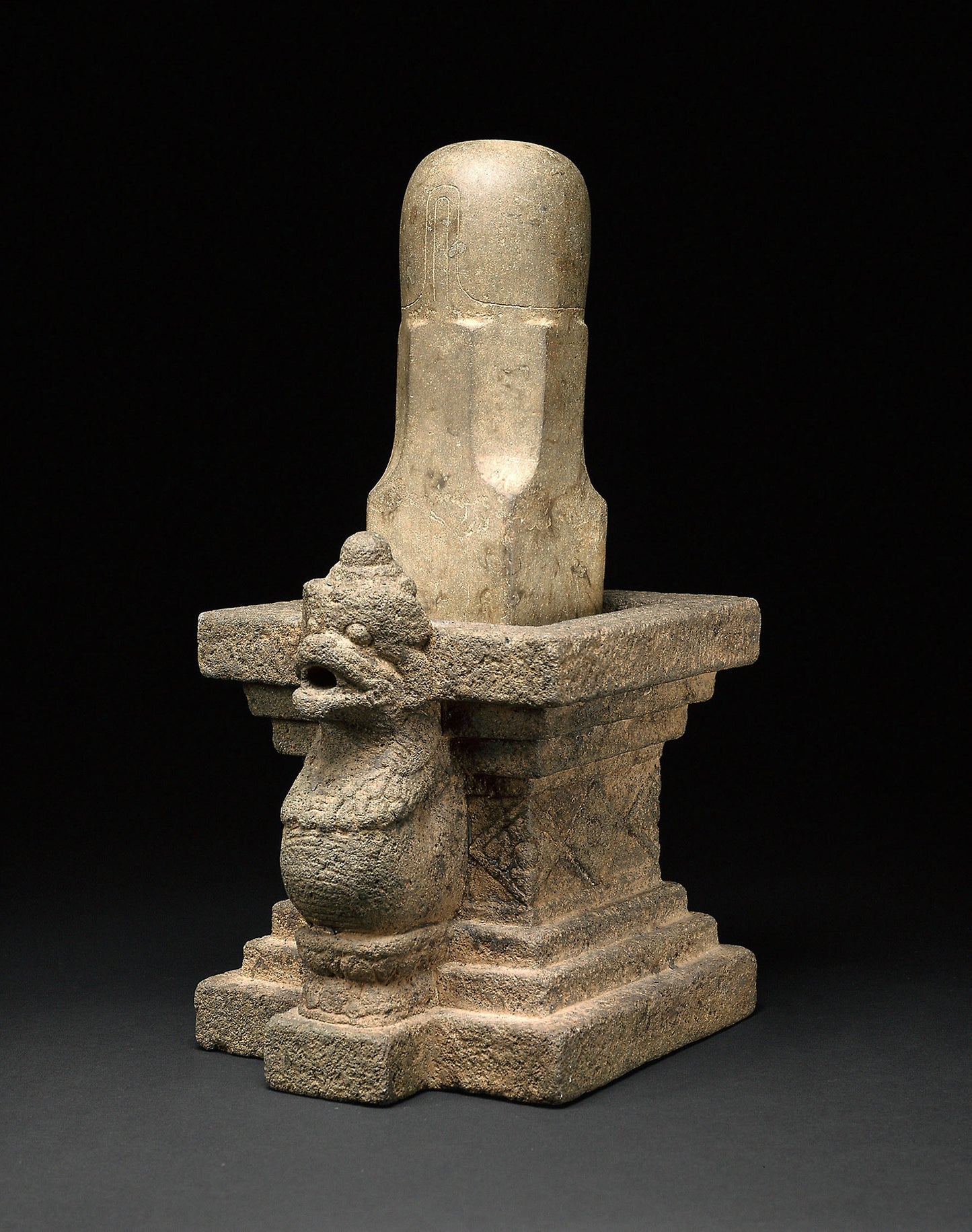 Emblem of the God Shiva (Linga) with Serpent Base -  Indonesia,  Poster Print Wall Art
