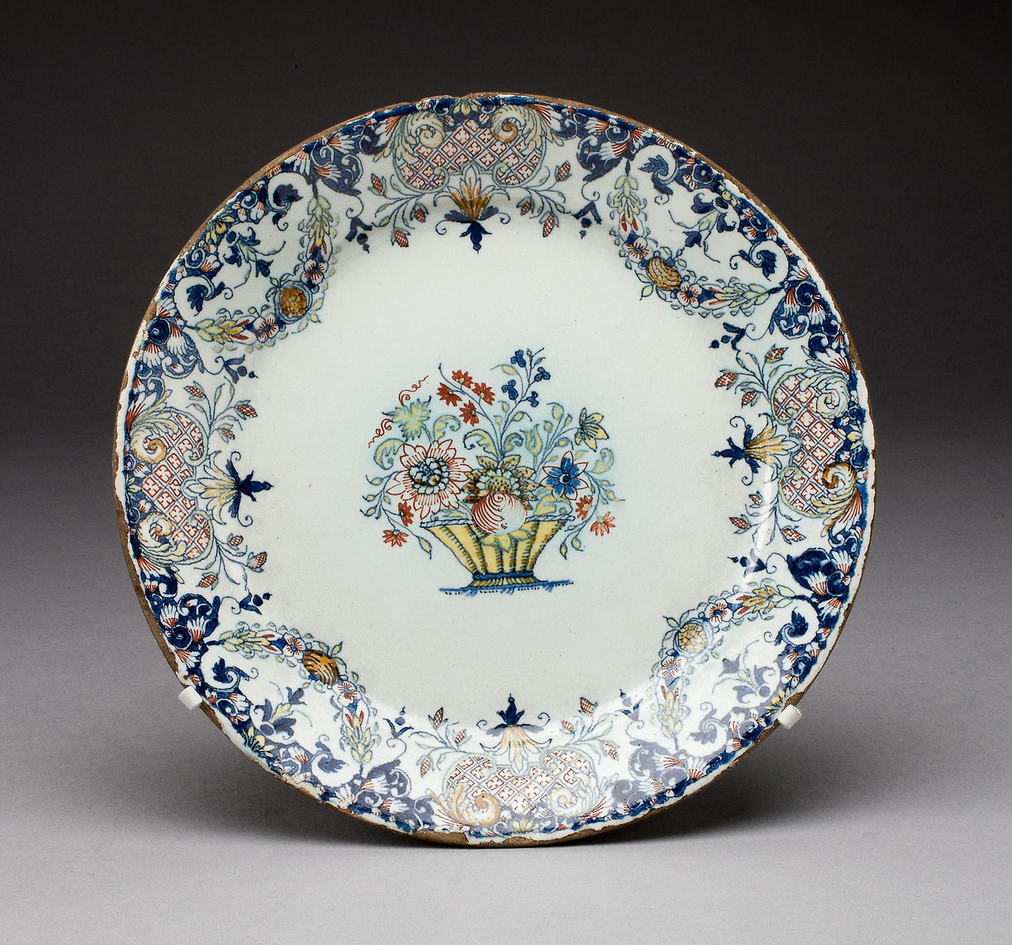 Plate -  Rouen Potteries ,  Poster Print Wall Art