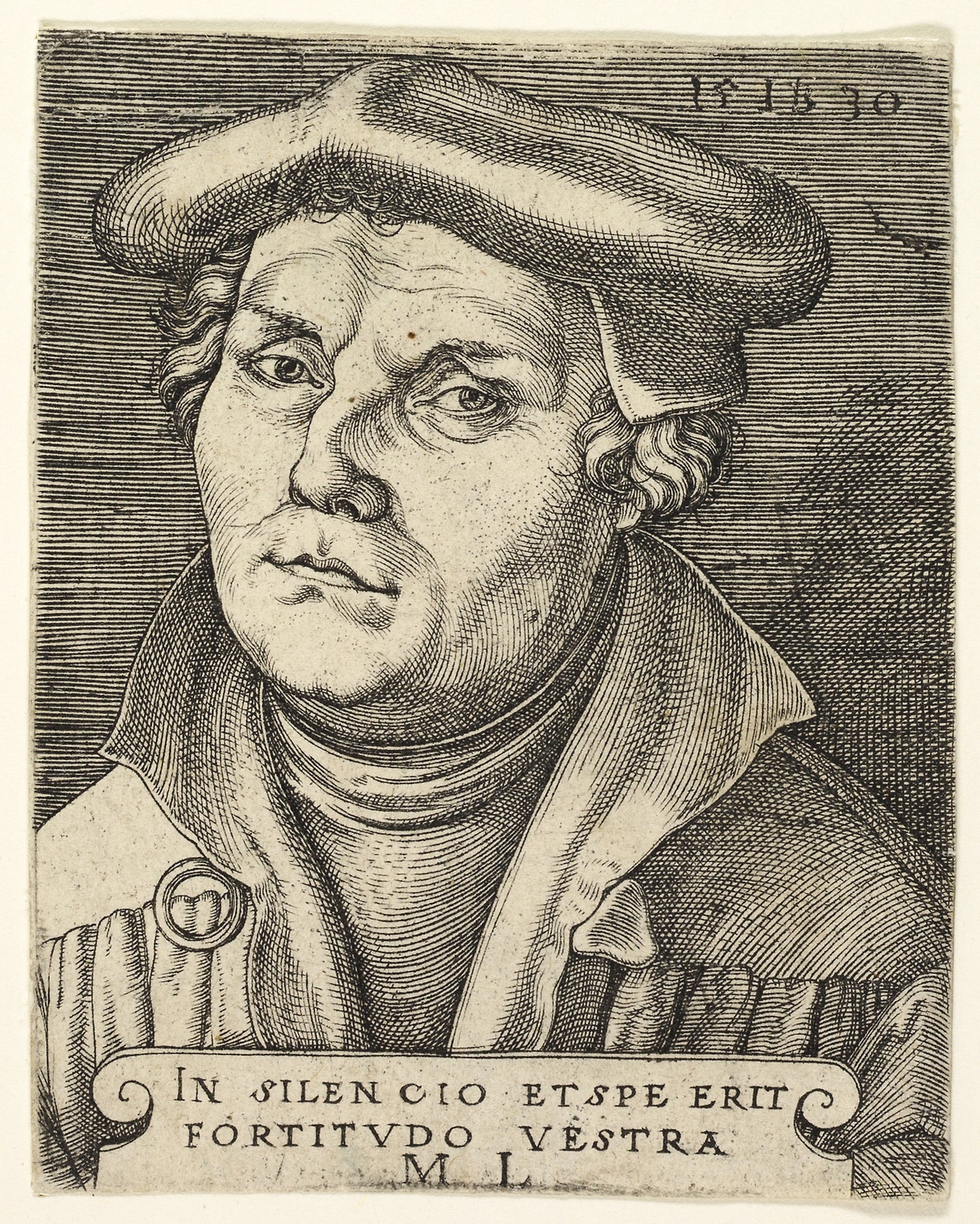 Portrait of Martin Luther -  Master I.B.,  Poster Print Wall Art