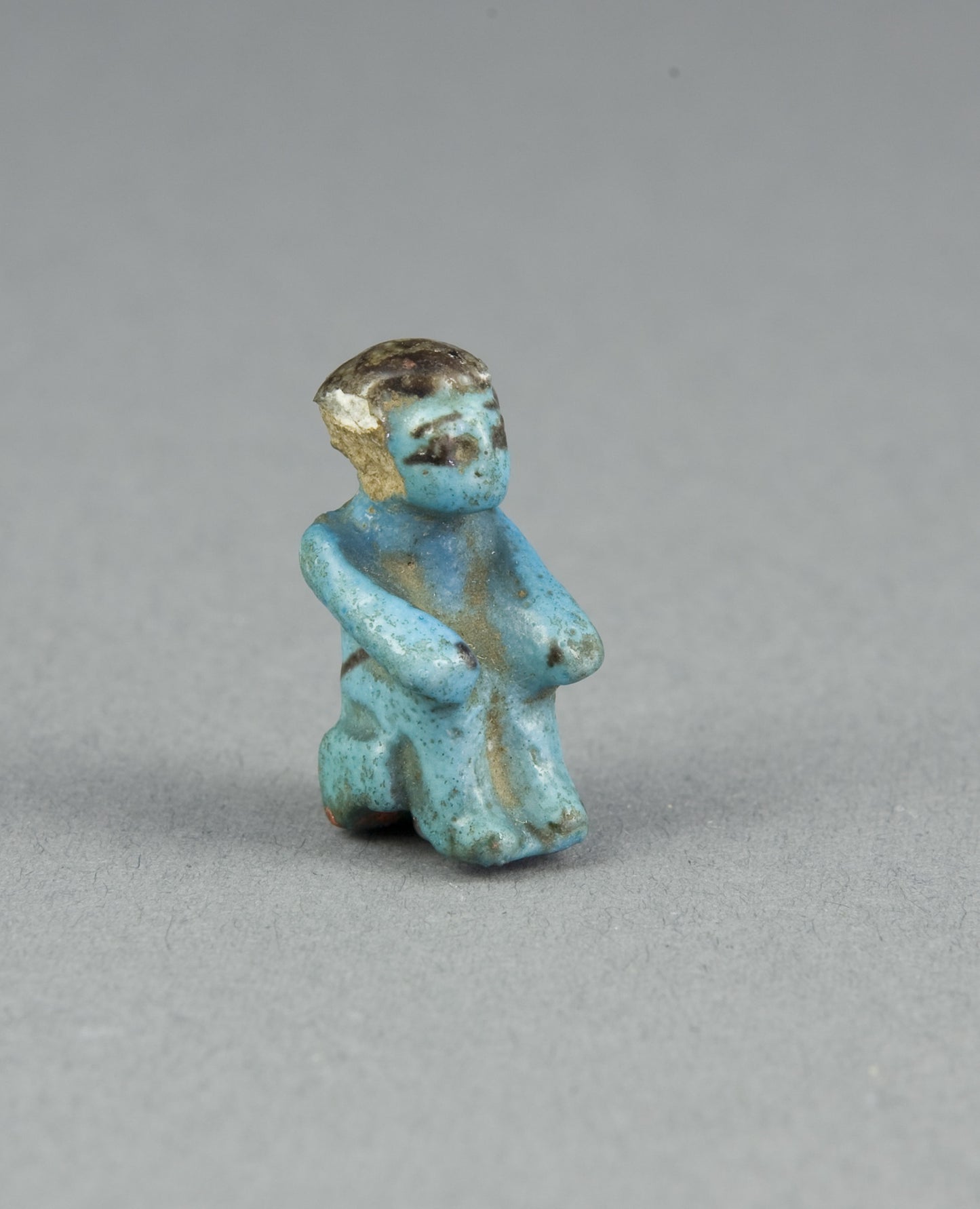 Figurine of a Seated Man: Egyptian, Poster Print Wall Art