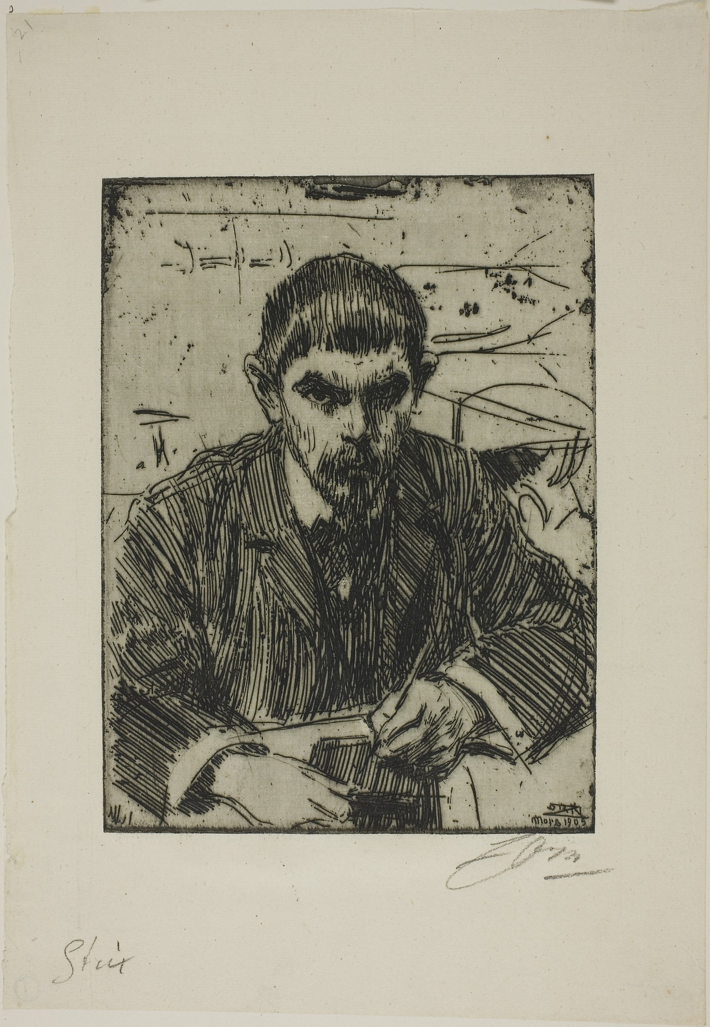 Albert Engström -  Anders Zorn,  Poster Print Wall Art