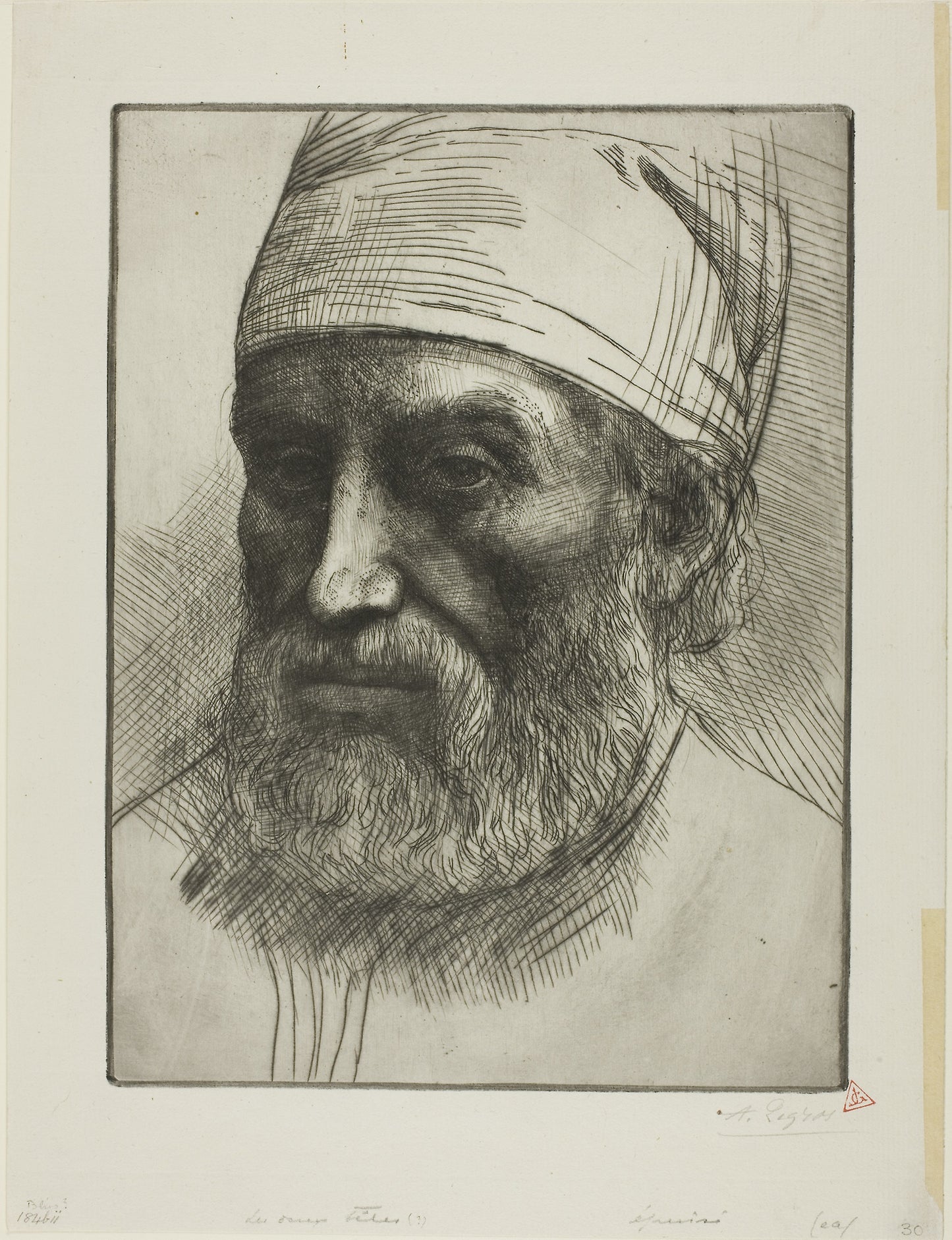 The Two Heads -  Alphonse Legros,  Poster Print Wall Art