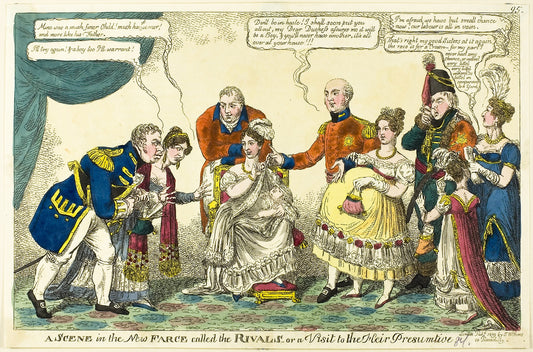 A Scene in the New Farce Called The Rivals: Charles Williams (English, active 1797-1830),16x12"(A3) Poster