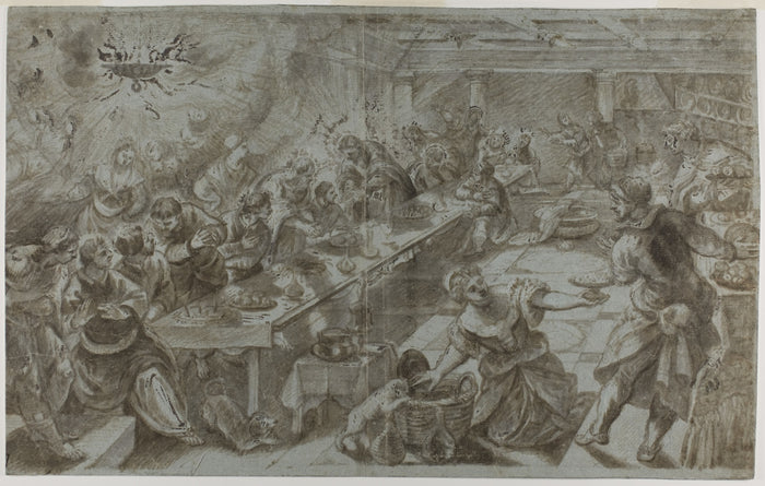 Last Supper: after Jacopo Robusti, called Tintoretto,16x12