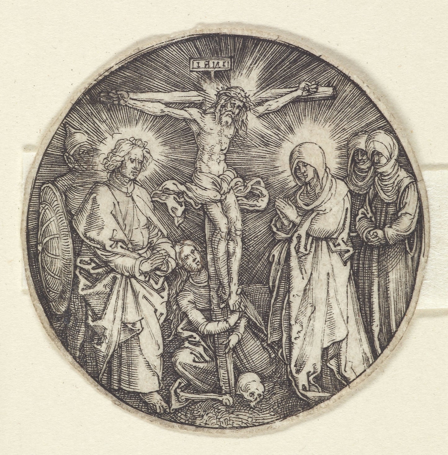 Crucifixion (Round) -  Albrecht Dürer,  Poster Print Wall Art