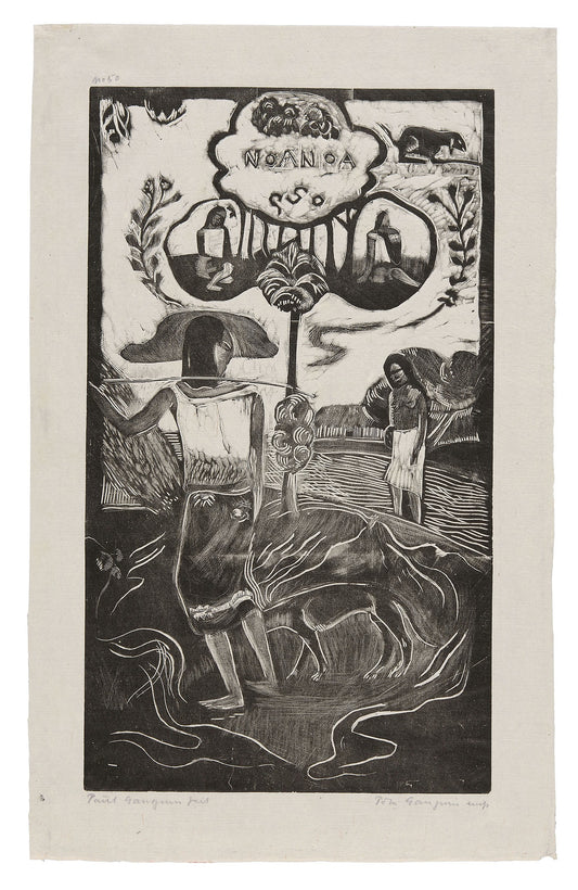 Noa Noa (Fragrant), from the Noa Noa Suite: Paul Gauguin (French, 1848-1903),16x12"(A3) Poster