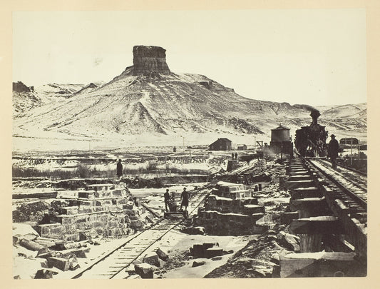 Citadel Rock, Green River Valley: Andrew J. Russell ,16x12"(A3) Poster