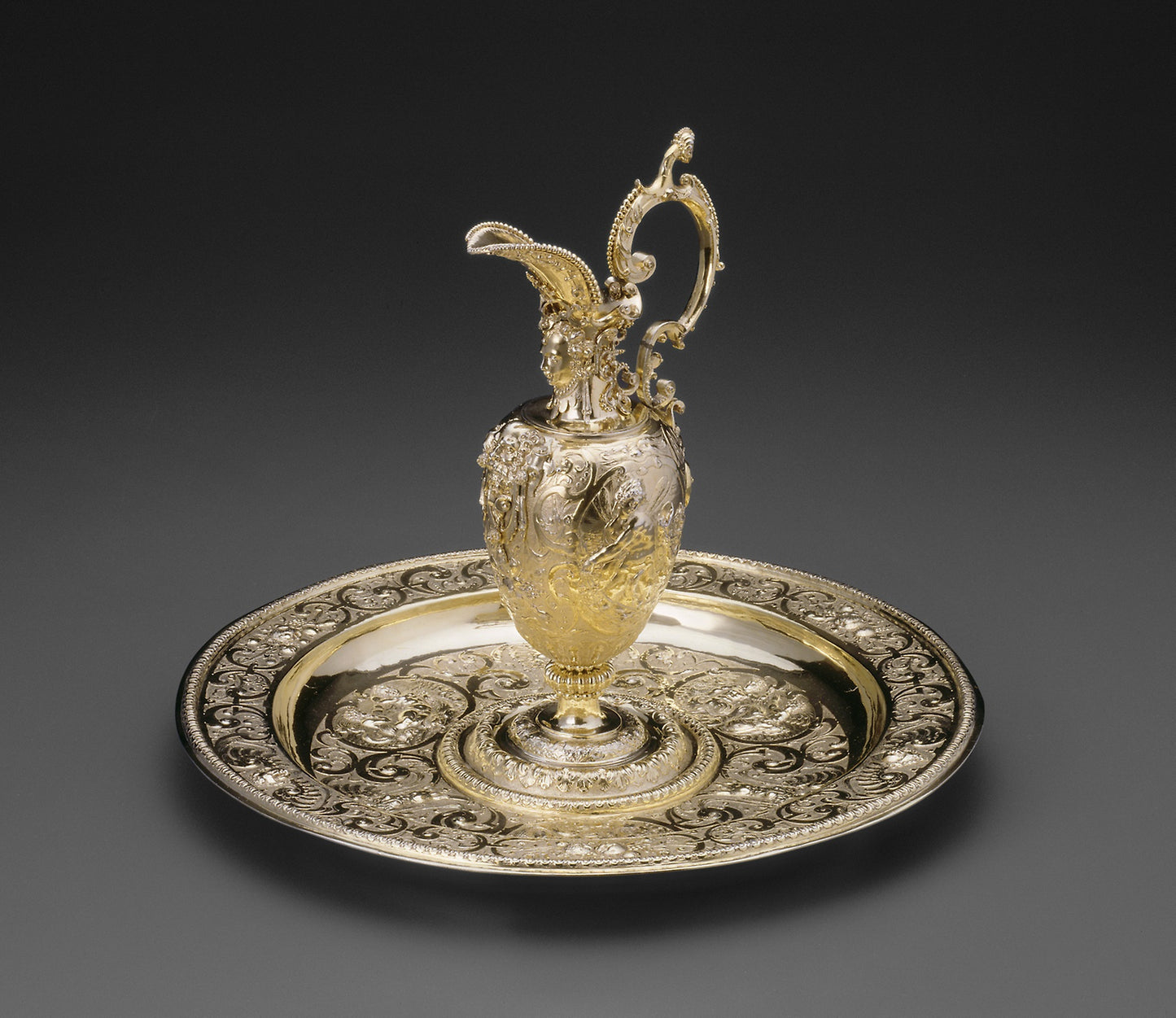 Rosewater Ewer and Basin -  Franz Dotte, active c. 1595-1600,  Poster Print Wall Art
