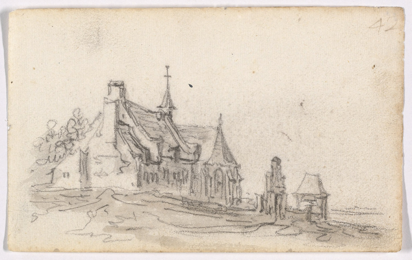 Leper House at Cleves -  Jan van Goyen,  Poster Print Wall Art