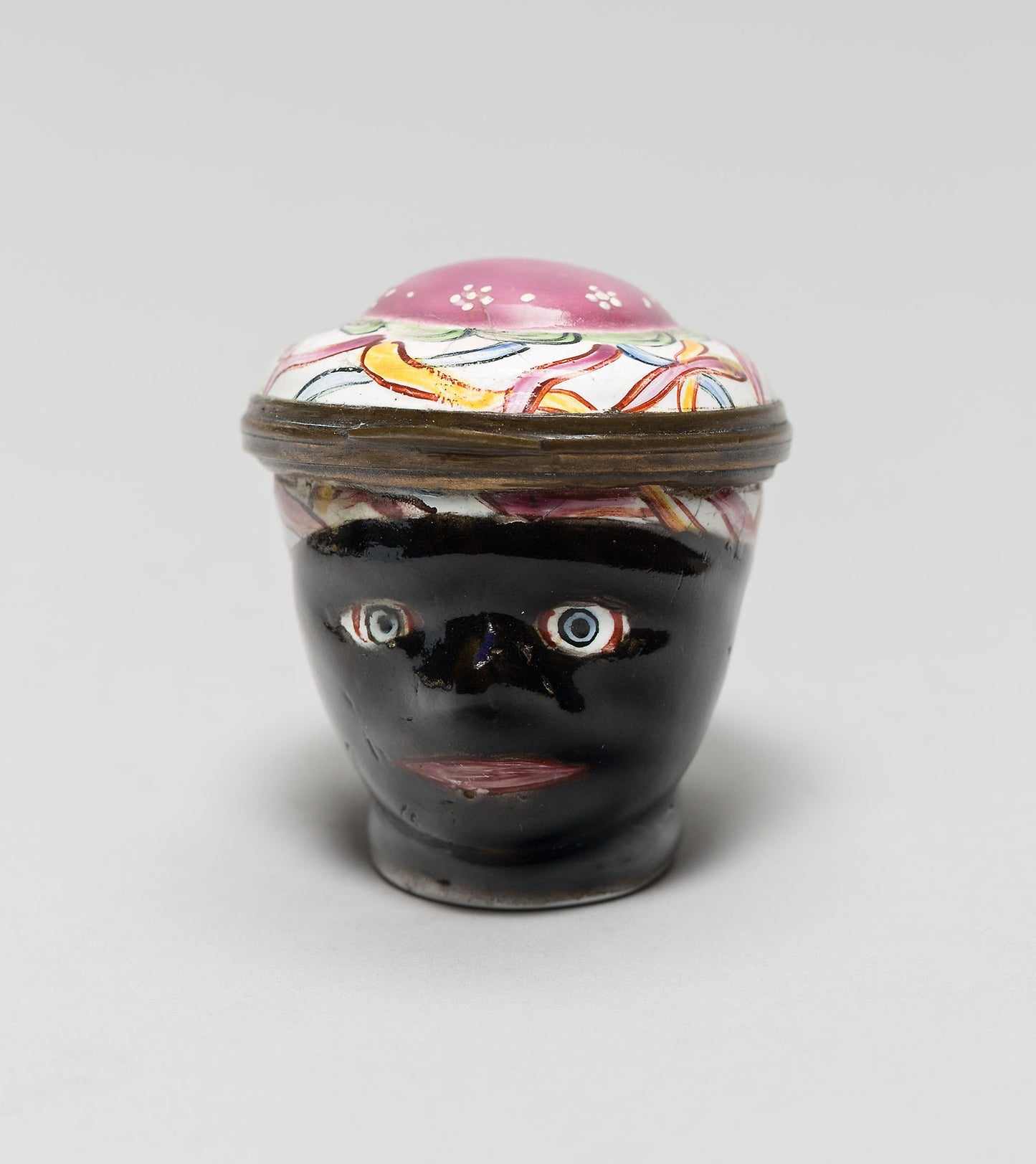 Box -  Head of an African -  Probably Battersea, England,  Poster Print Wall Art