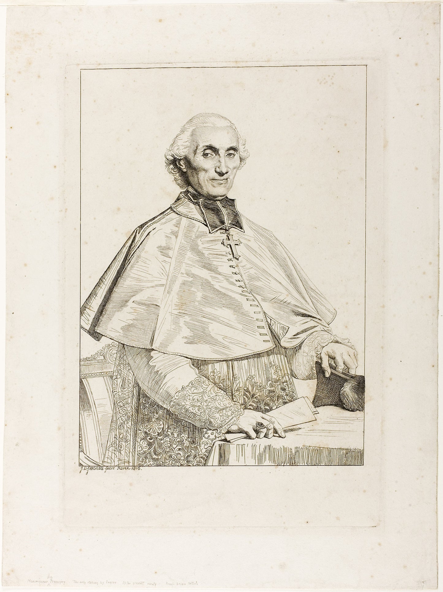 Gabriel Cortois de Pressigny -  Jean–Auguste–Dominique Ingres,  Poster Print Wall Art