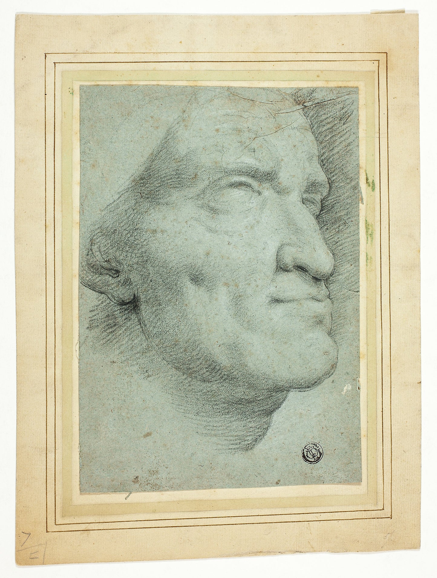 Bust of Roman Emperor -  Style of Anton Raffael Mengs,  Poster Print Wall Art