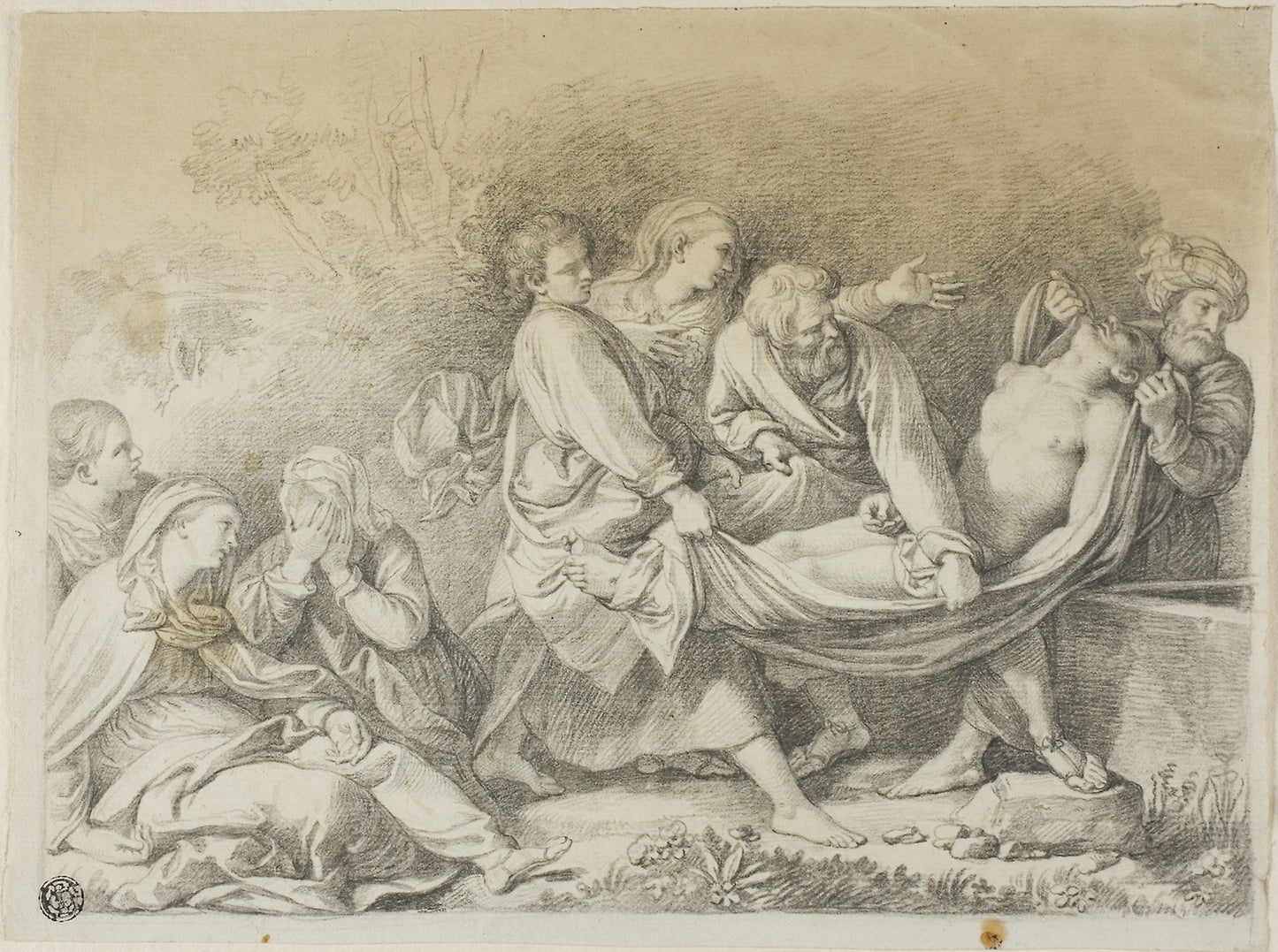 Entombment -  Michael Kock (Austrian, 1760-1825),  Poster Print Wall Art