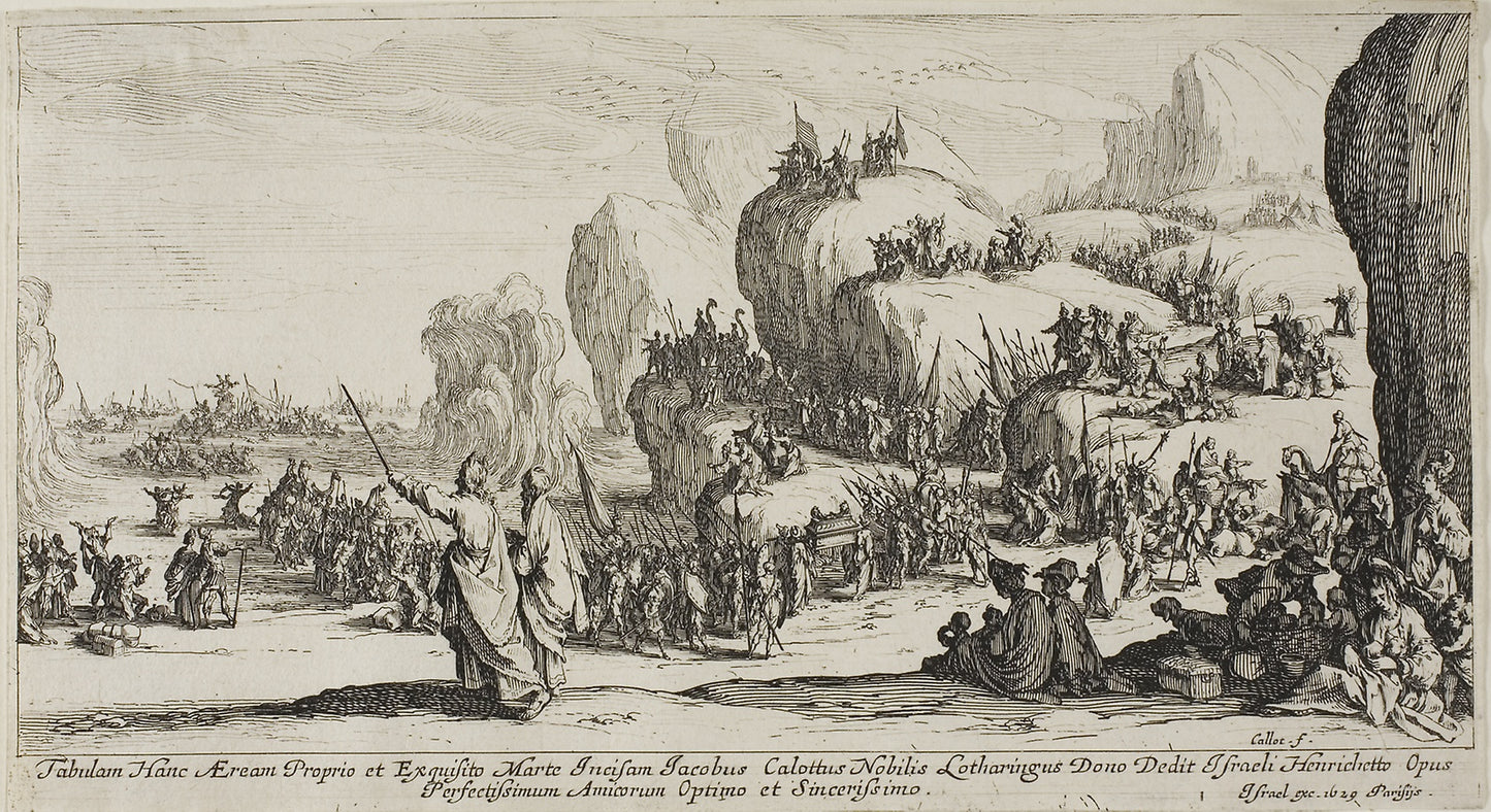 The Passage of the Red Sea -  Jacques Callot,  Poster Print Wall Art
