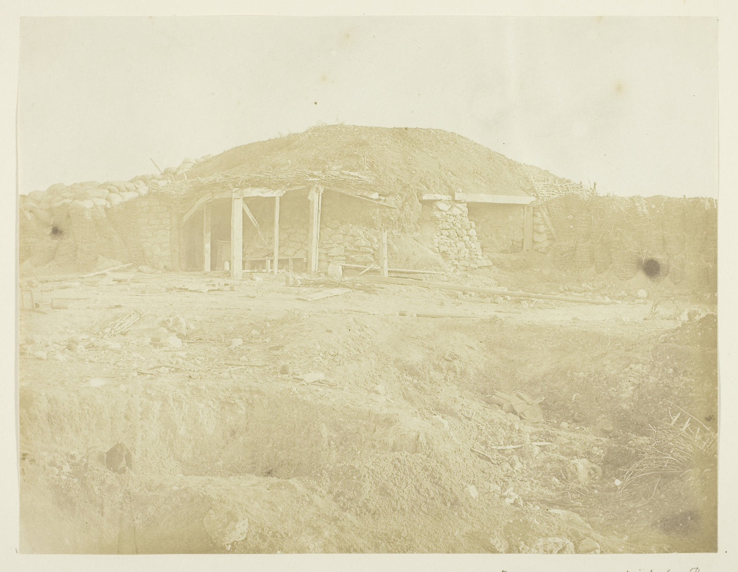 Bomb-Proof in which the Russian General lived who Commanded in the Redan -  James Robertson,  Poster Print Wall Art