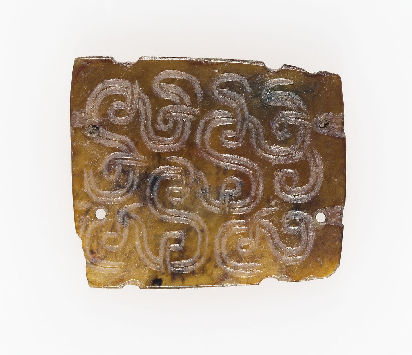 Plaque with Interlinked Scrolls -  7th century B.C.,  Poster Print Wall Art
