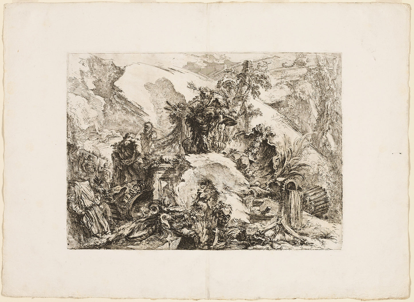 The Skeletons -  Giovanni Battista Piranesi,  Poster Print Wall Art