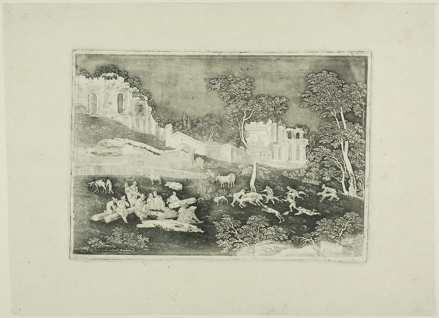 Boar Hunt -  Gerhard Janssen,  Poster Print Wall Art