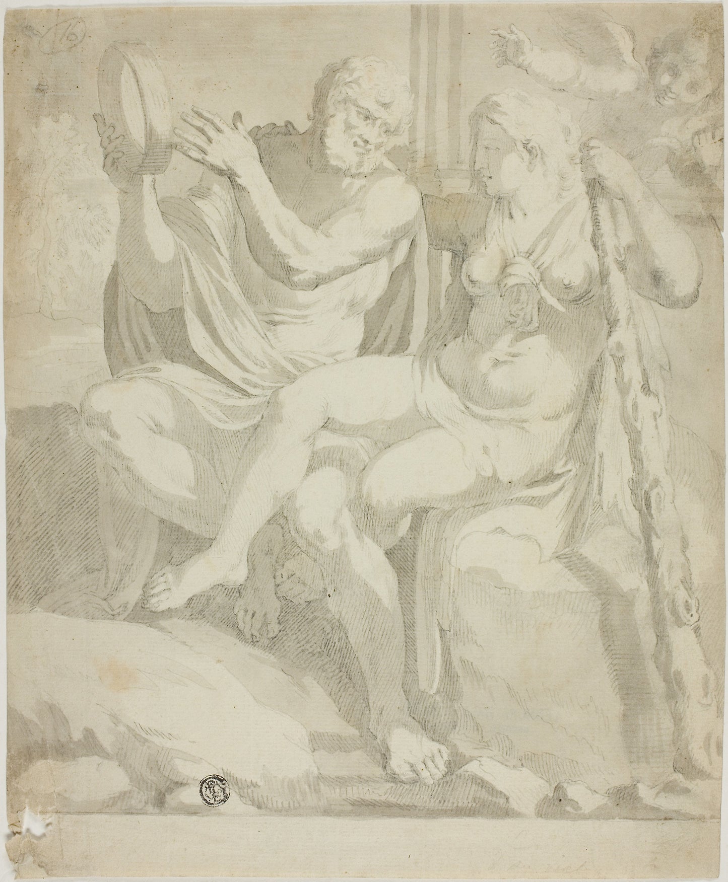 Hercules and Iole -  Annibale Carracci, after,  Poster Print Wall Art