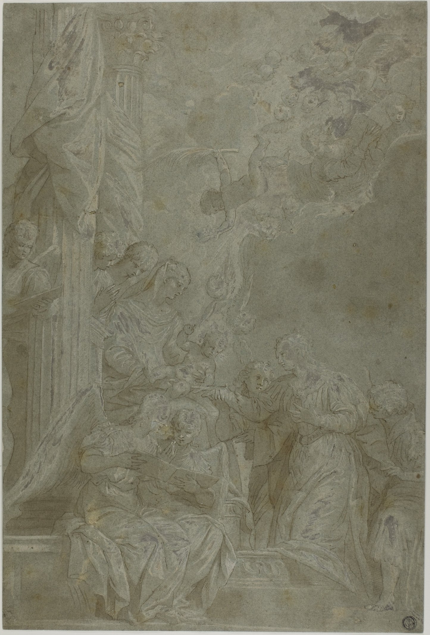 Mystic Marriage of Saint Catherine -  Paolo Caliari, called Paolo Veronese,  Poster Print Wall Art