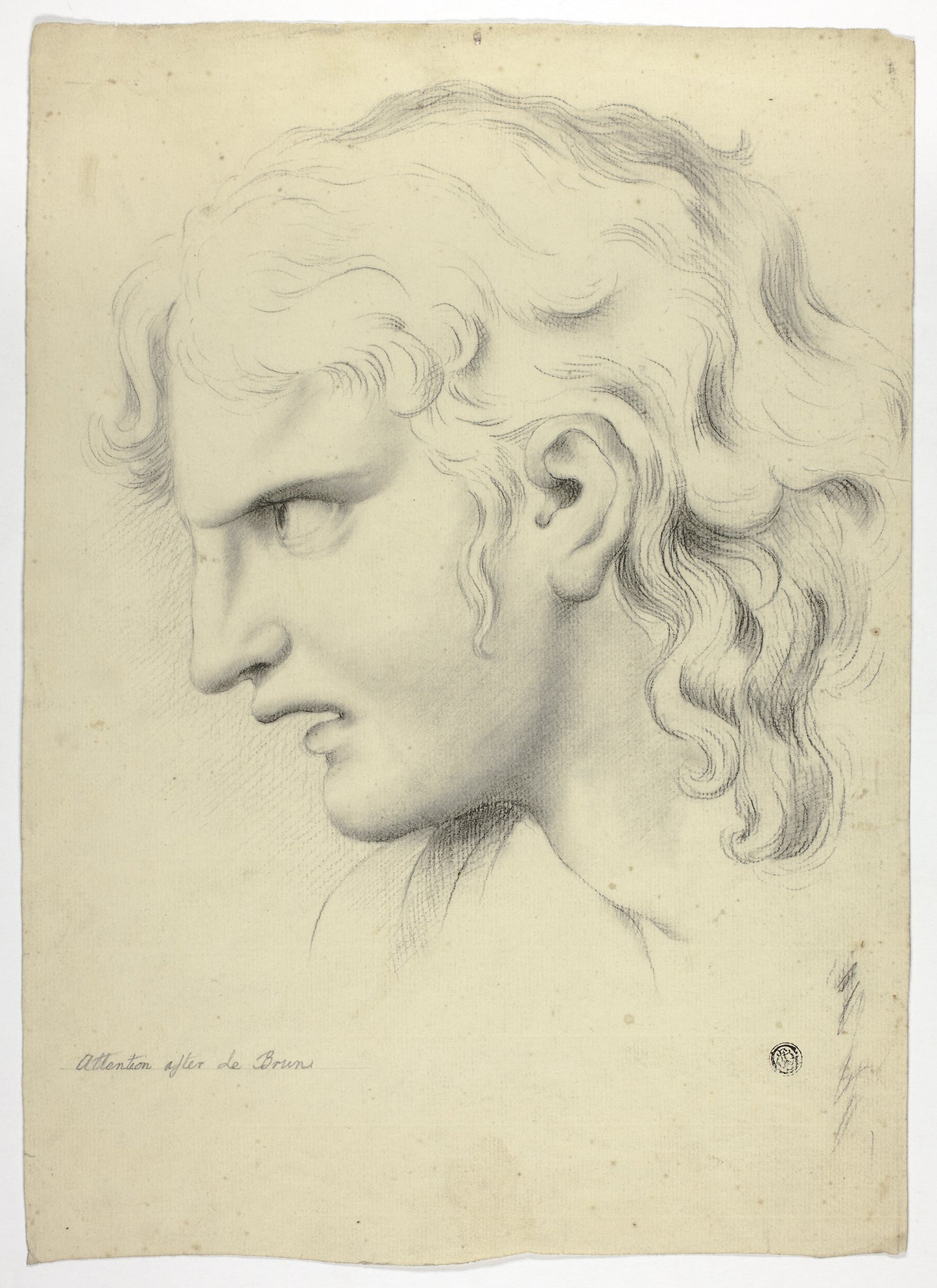 Attention -  John Downman (English, 1750-1824),  Poster Print Wall Art
