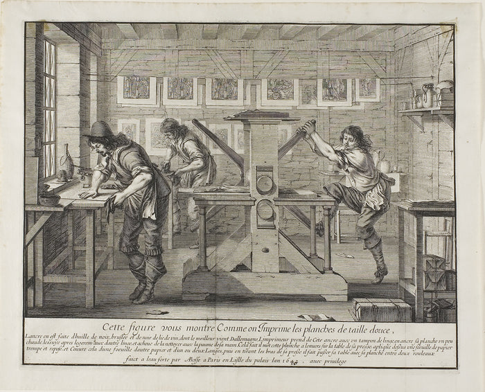 The Etcher's Press - The Printmaker's Shop: Abraham Bosse,16x12