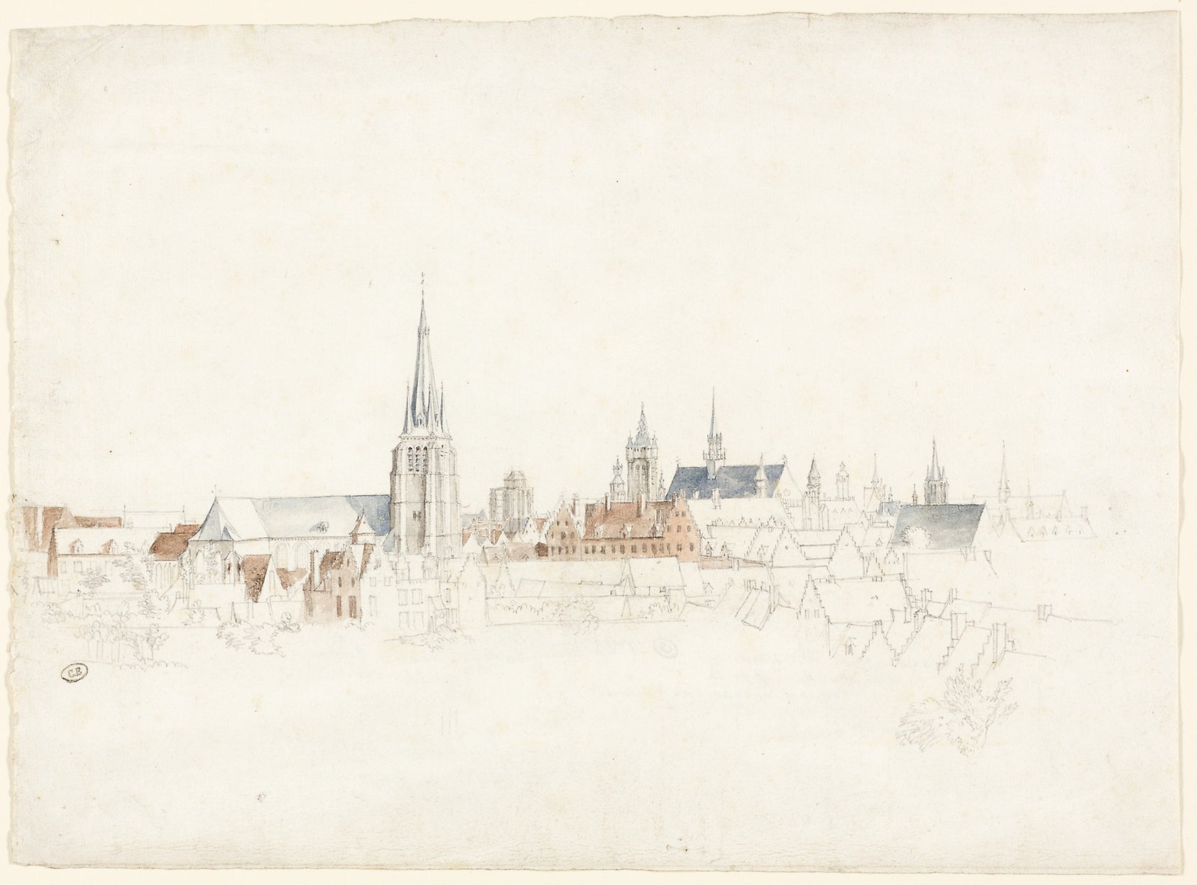 View of Douai: Frans van der Meulen,16x12"(A3) Poster