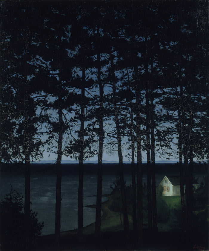 Fisherman's Cottage: Harald Sohlberg,16x12