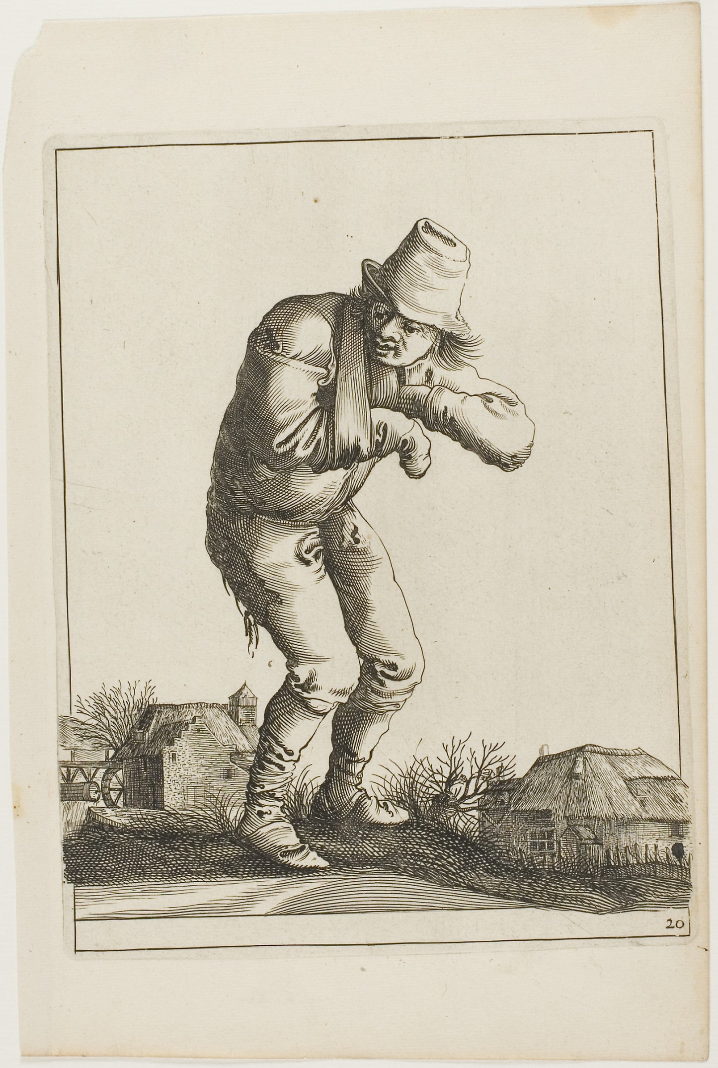 Tramp with a Sling -  Pieter Jansz Quast,  Poster Print Wall Art